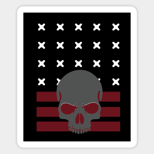 Patriot skull Magnet